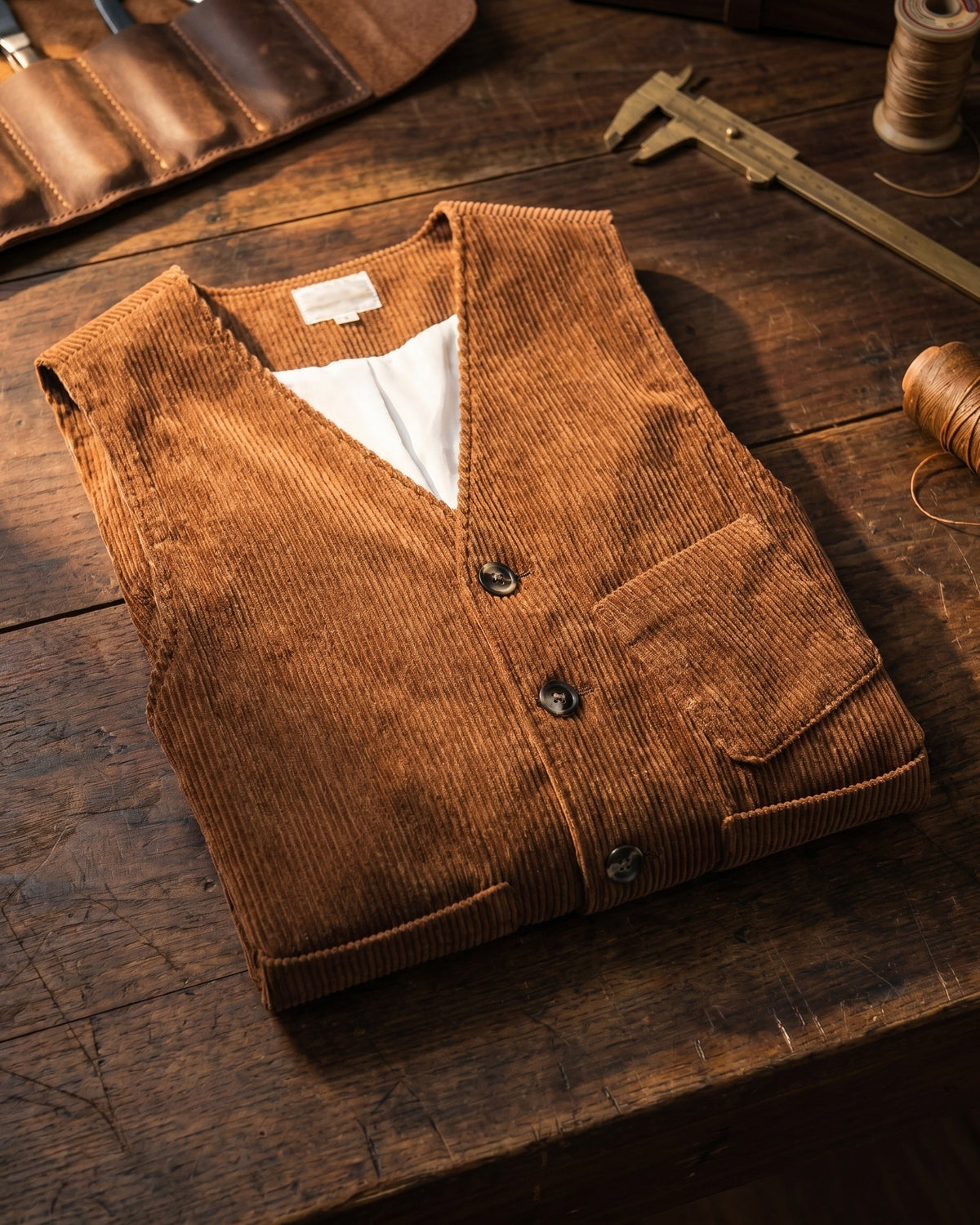 Ruben Corduroy Vest – Lovenne